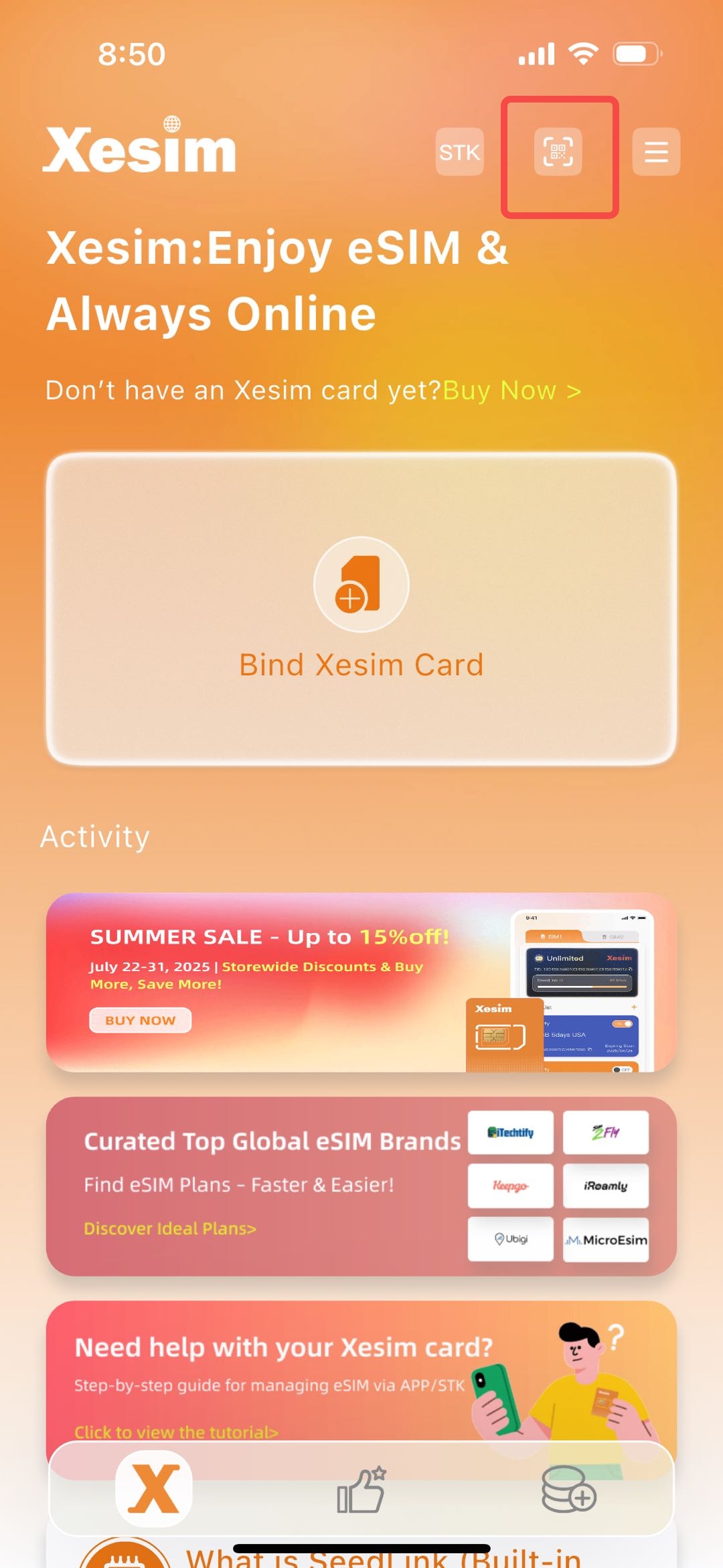 iPhone App 打开二维码识别入口